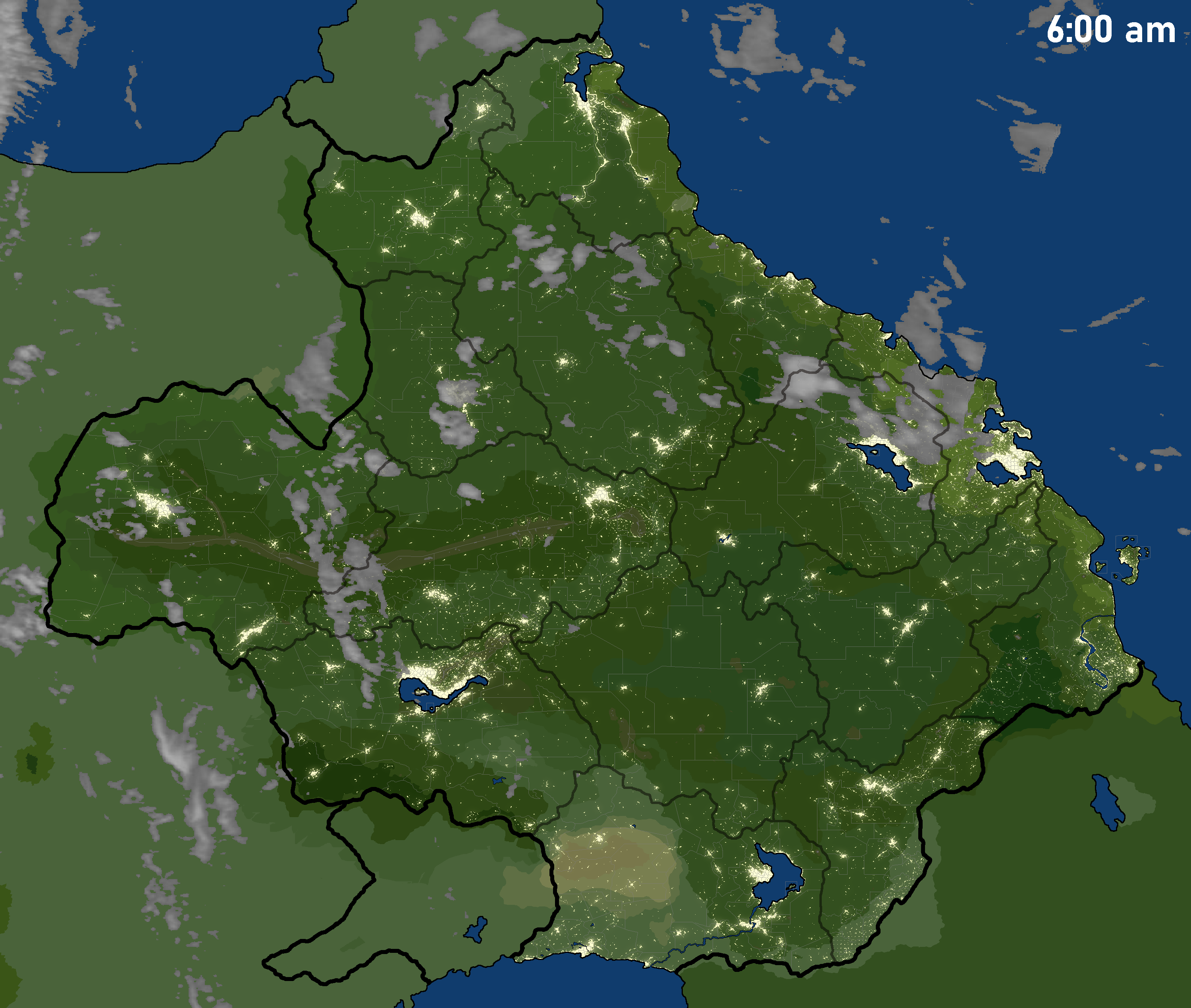 Satellite map: September 22nd 2025 6:00 AM